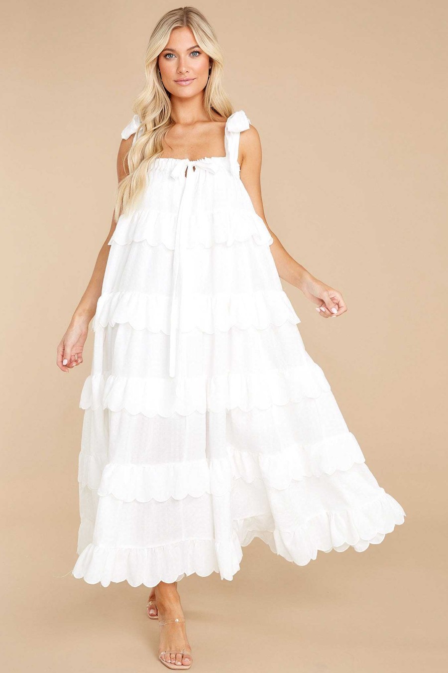 Clothing Red Dress Maxi Dresses | Made To Admire Gingham Dress White