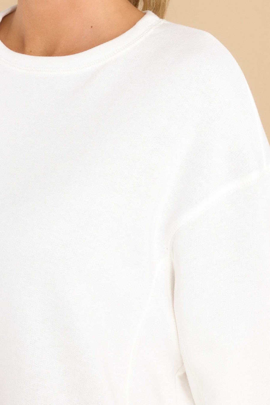 Clothing Red Dress Casual Tops | Simple Solutions Top Off White