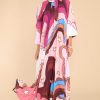 Clothing Aura Maxi Dresses | Can You Imagine Berry Multi Print Maxi Dress Raspberry