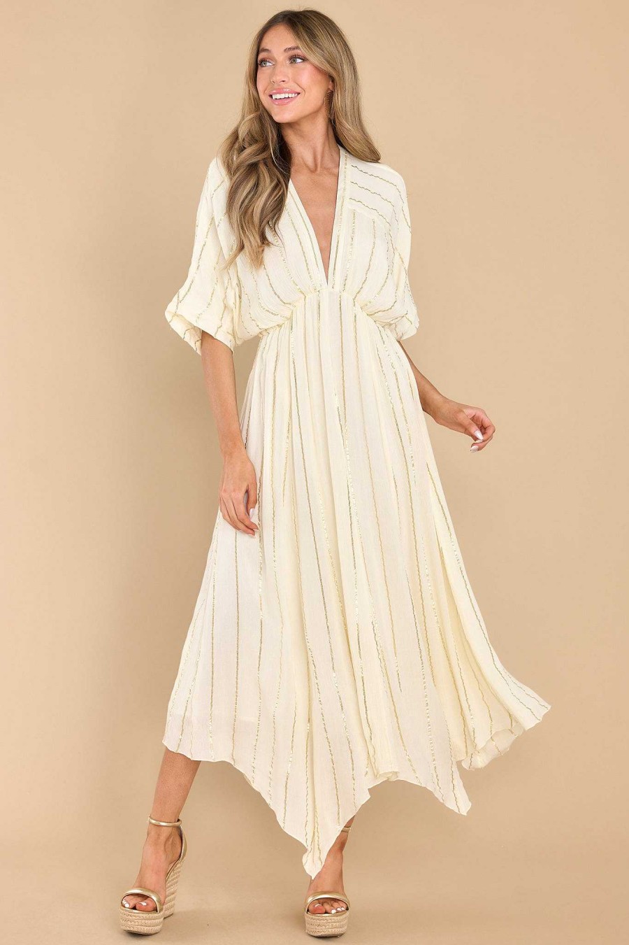 Clothing Red Dress Maxi Dresses | Always Shimmering Maxi Dress Ivory