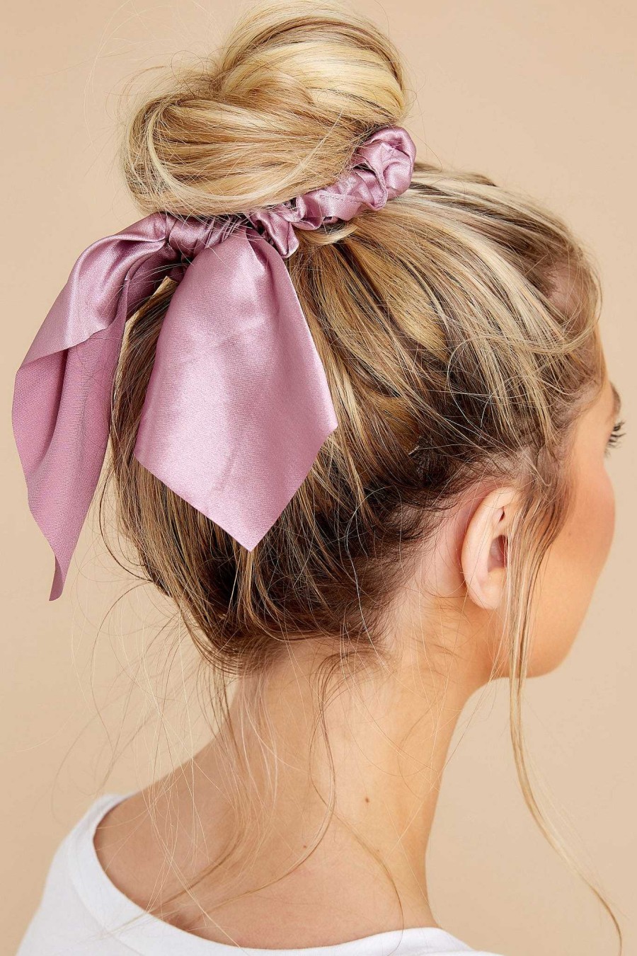 Accessories Red Dress Hair Accessories | Forget Me Knot Scrunchie Purple