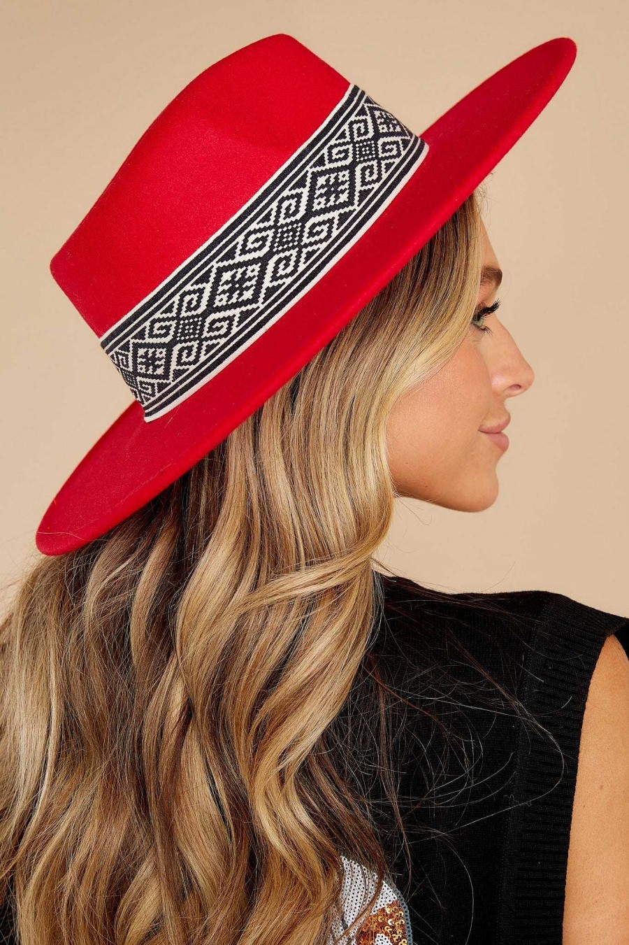 Accessories Red Dress Hats | New Hot Topic Hat Ruby