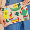 Accessories Treasure Jewels Clutches & Pouches | Cinco De Mayo Multi Beaded Clutch Beige