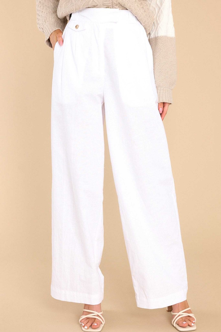 Clothing Red Dress Pants | Get What You Need Pants White
