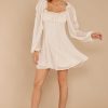 Clothing Red Dress Mini Dresses | Isn'T She Charming Sand Beige Dress White