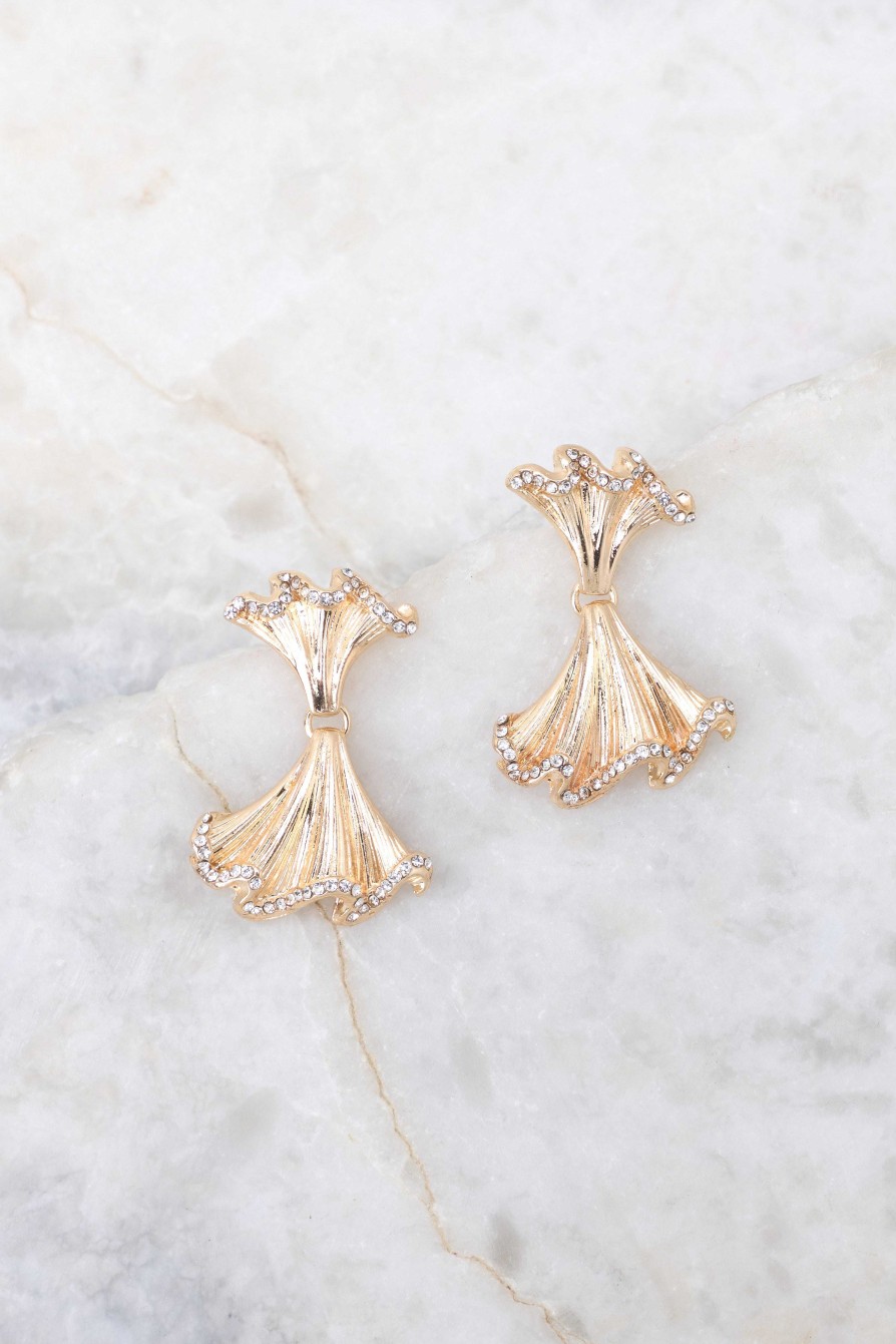 Jewelry Red Dress | Work It Girl Earrings Gold