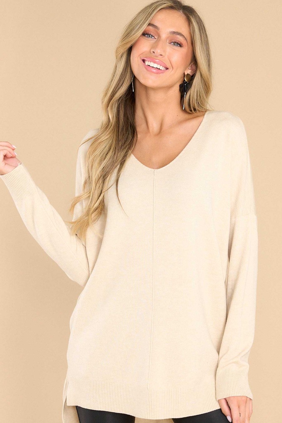 Clothing So Soft Collection Casual Tops | Wind Down Sweater Oatmeal