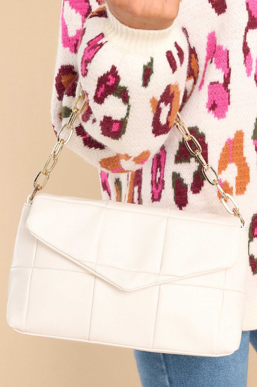 Accessories Red Dress Crossbody Bags | Captivatingly Chic Bag Ivory