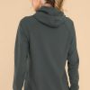 Clothing Red Dress Casual Tops | Feeling Alive Hoodie Forest Green