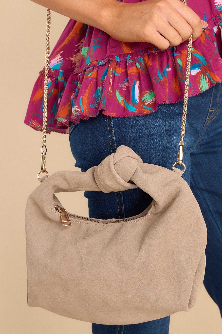 Accessories Red Dress Crossbody Bags | Stick With Me Bag Taupe