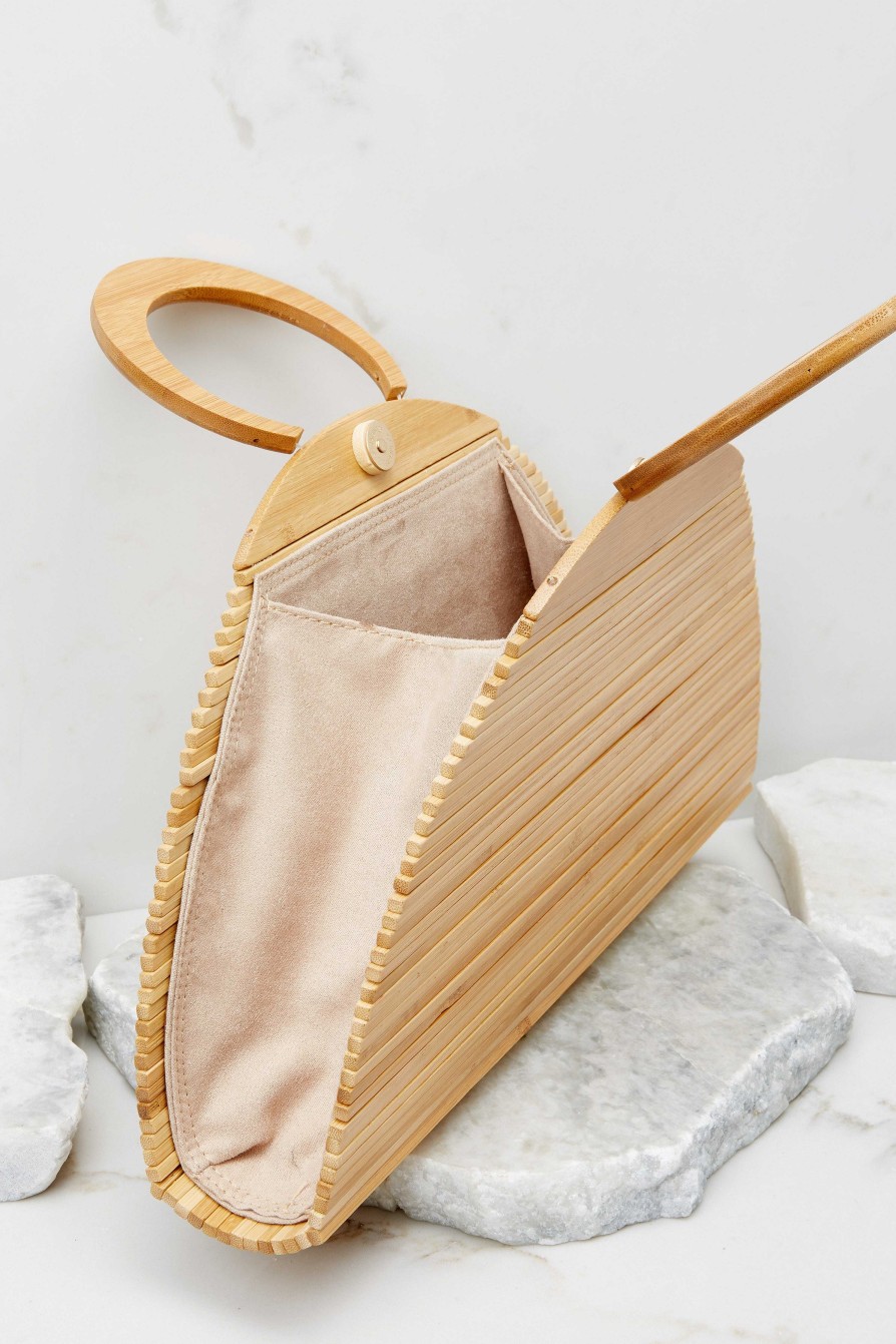 Accessories Red Dress Bamboo & Rattan Bags | My Other Half Natural Bag Beige