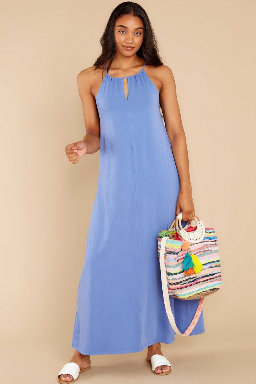 Clothing Z Supply Maxi Dresses | Marta Maxi Dress Washed Indigo