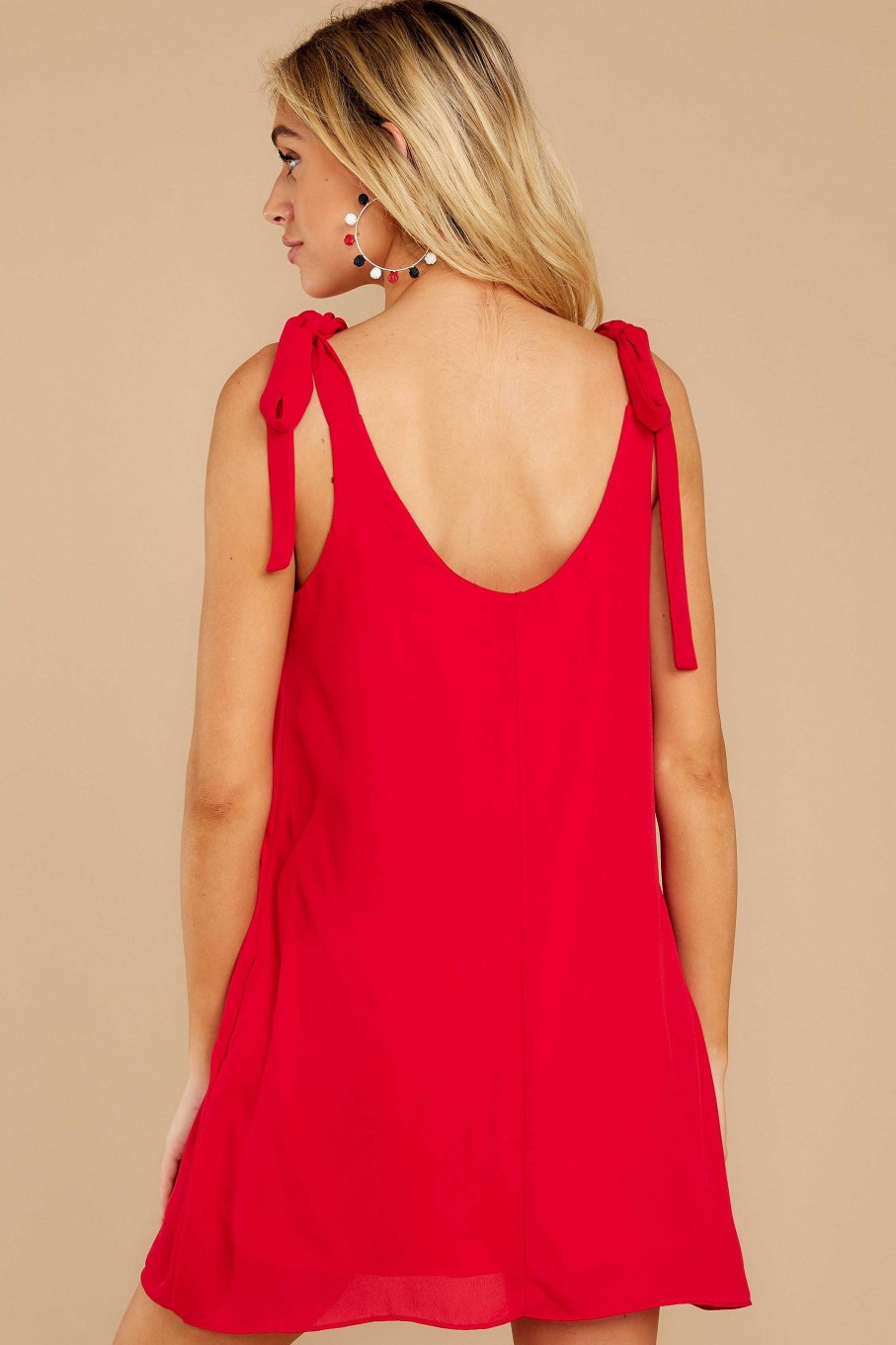 Clothing Red Dress Mini Dresses | Taken To Heart Dress Red