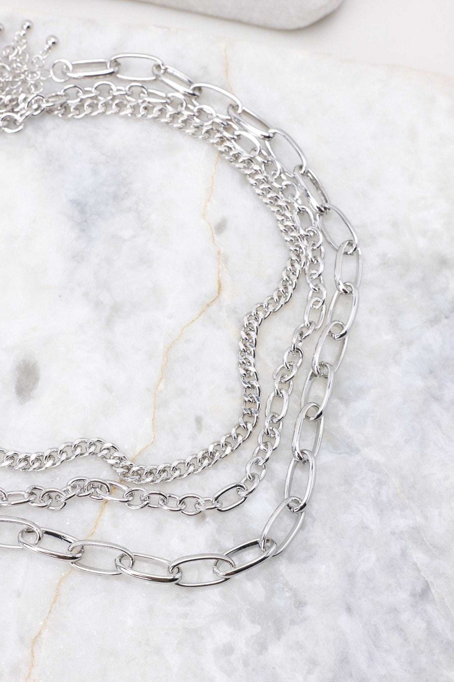 Jewelry Red Dress | Totally Magical Layered Necklace Silver