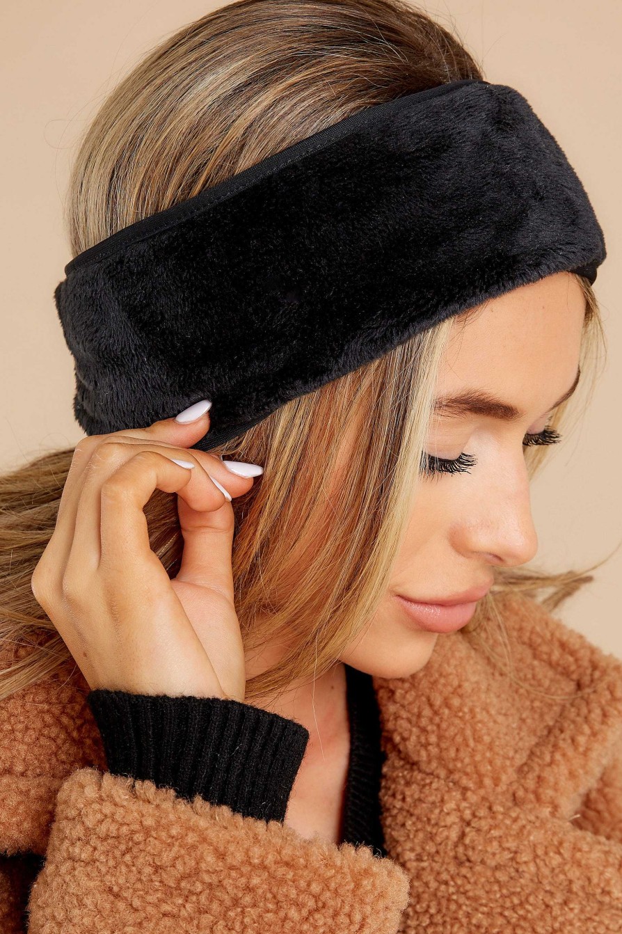 Accessories Red Dress Hair Accessories | Oh Snap Earband Black