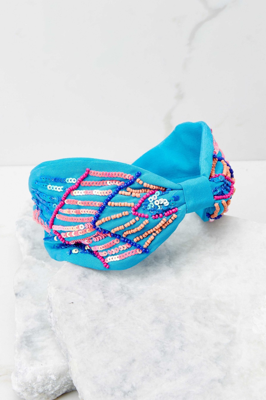 Accessories Treasure Jewels Hair Accessories | Dahlia Headband Blue