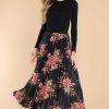 Clothing Red Dress Maxi Dresses | With Certainty Floral Maxi Dress Black