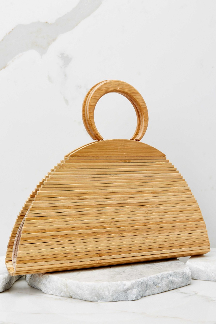 Accessories Red Dress Bamboo & Rattan Bags | My Other Half Natural Bag Beige