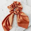 Accessories Red Dress Hair Accessories | Forget Me Knot Scrunchie Copper