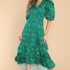 Clothing Alden Adair Midi Dresses | Bianca Party Animal Dress Emerald