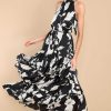 Clothing Red Dress Floral Dresses | Too Hot To Handle Midi Dress Black