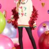 Clothing Red Dress Casual Tops | You Make Me Merry Sweater Ivory