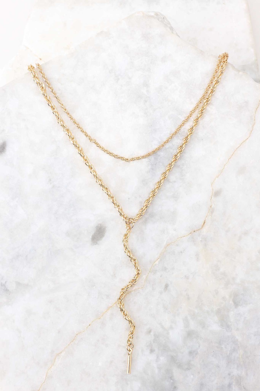 Jewelry Red Dress | Precious Love Layered Necklace Gold
