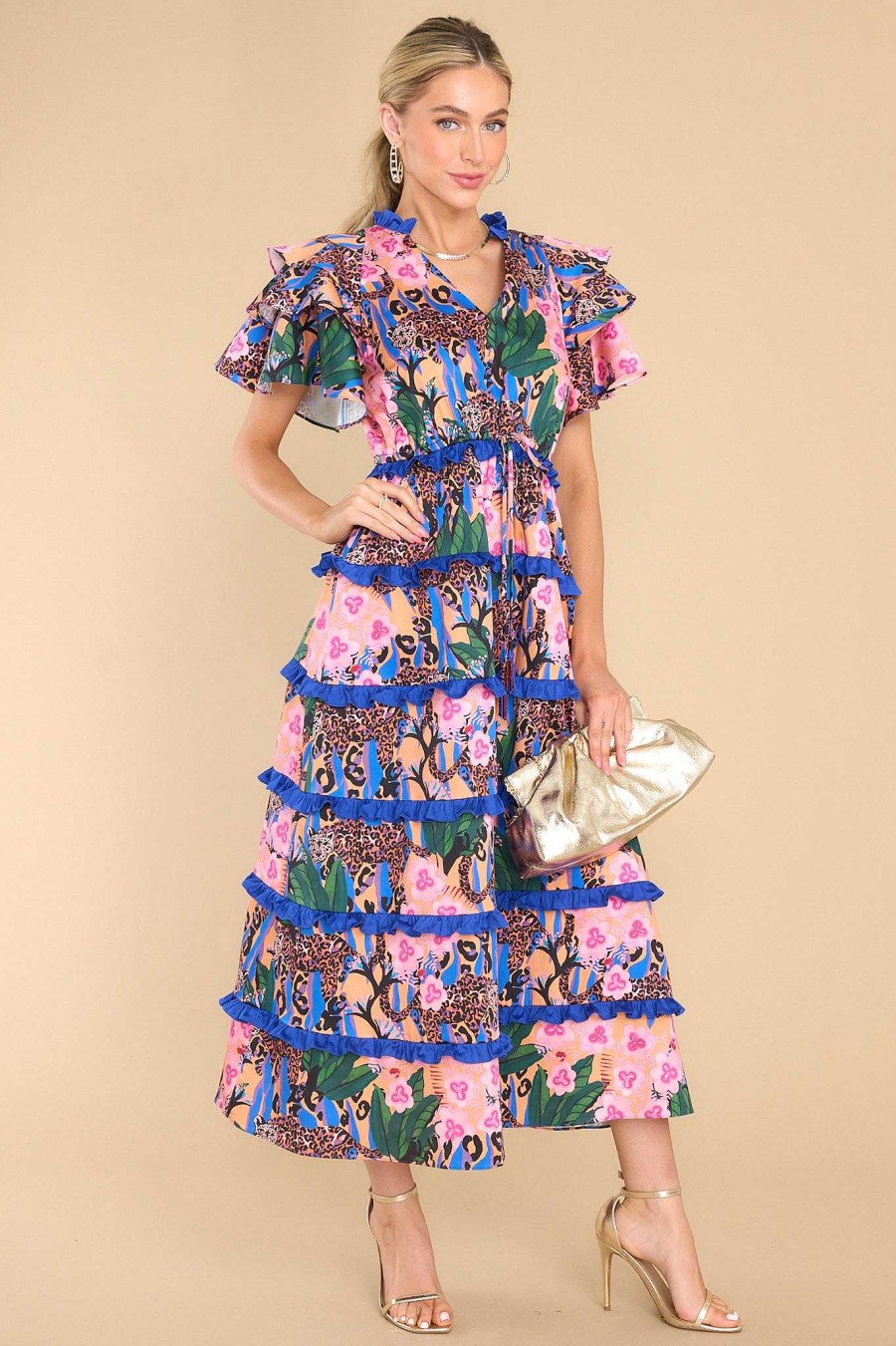 Clothing Alden Adair Maxi Dresses | Yasmine Maxi Dress Jungle Queen