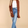 Clothing Red Dress Casual Tops | Pocketful Of Fun Times Cardigan Copper