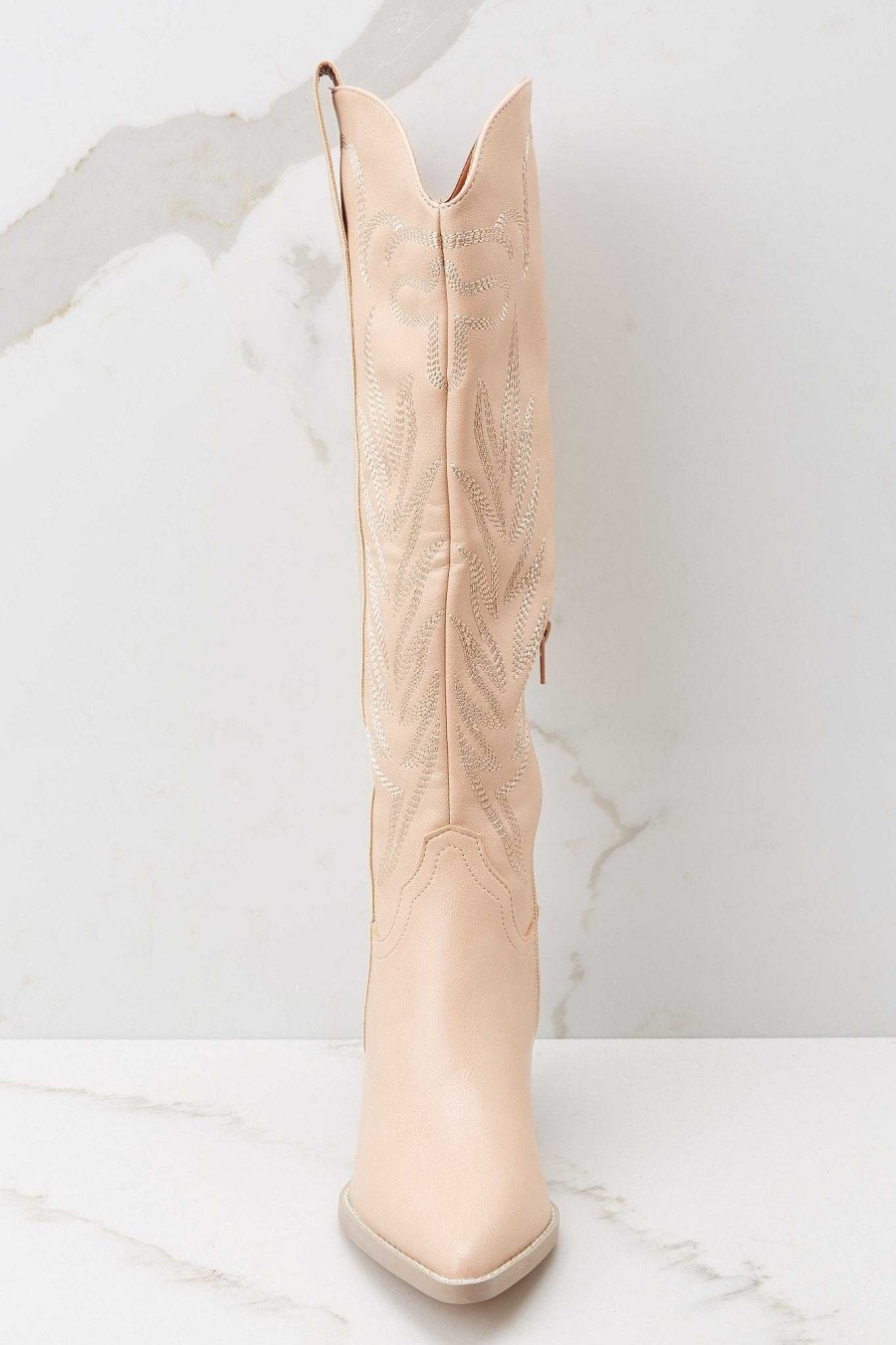 Shoes Red Dress High Heel Boots | Bring The Sass Boots Nude