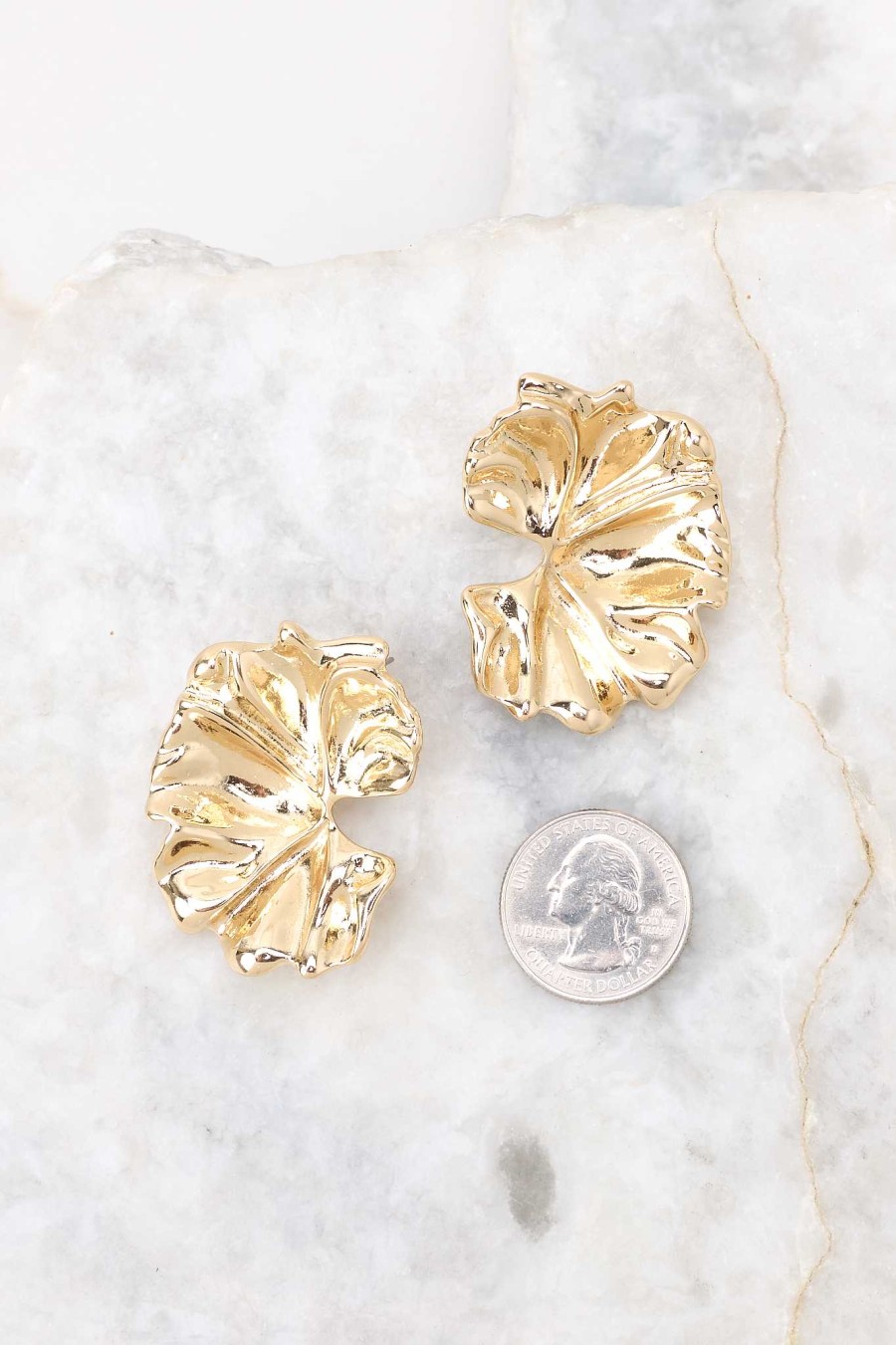 Jewelry Red Dress | Ivy Leaves Earrings Gold