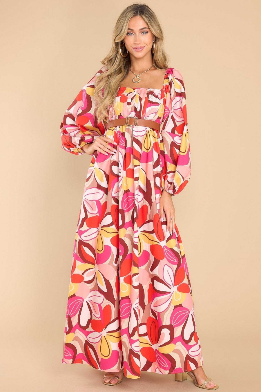 Clothing Red Dress Maxi Dresses | Always Captivating Floral Maxi Dress Pink