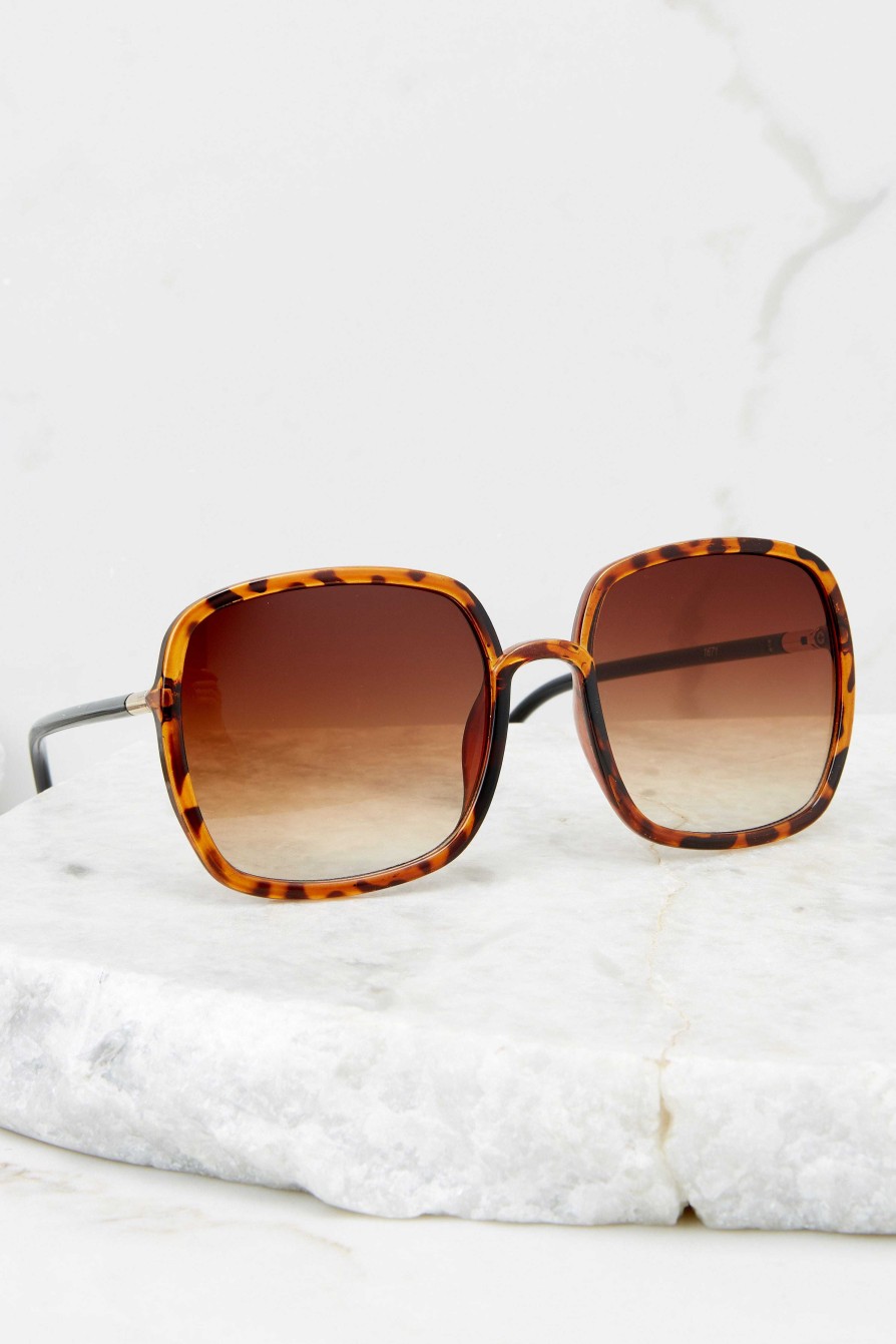 Accessories Red Dress Sunglasses | Don'T Stare Tortoise Brown Fade Sunglasses Brownfade Tortoise