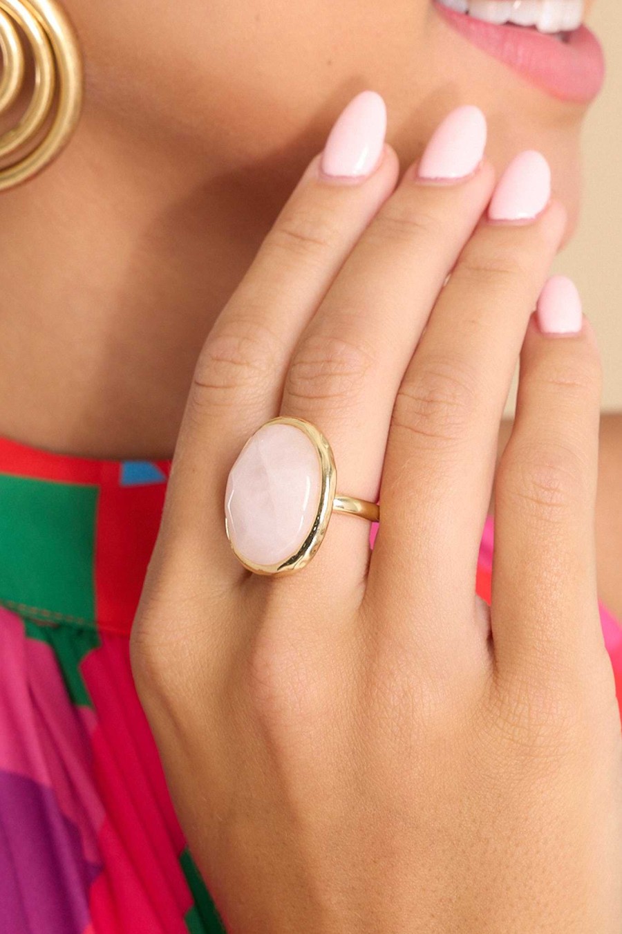 Jewelry Red Dress | The Luxurious Life Rose Ring Pink