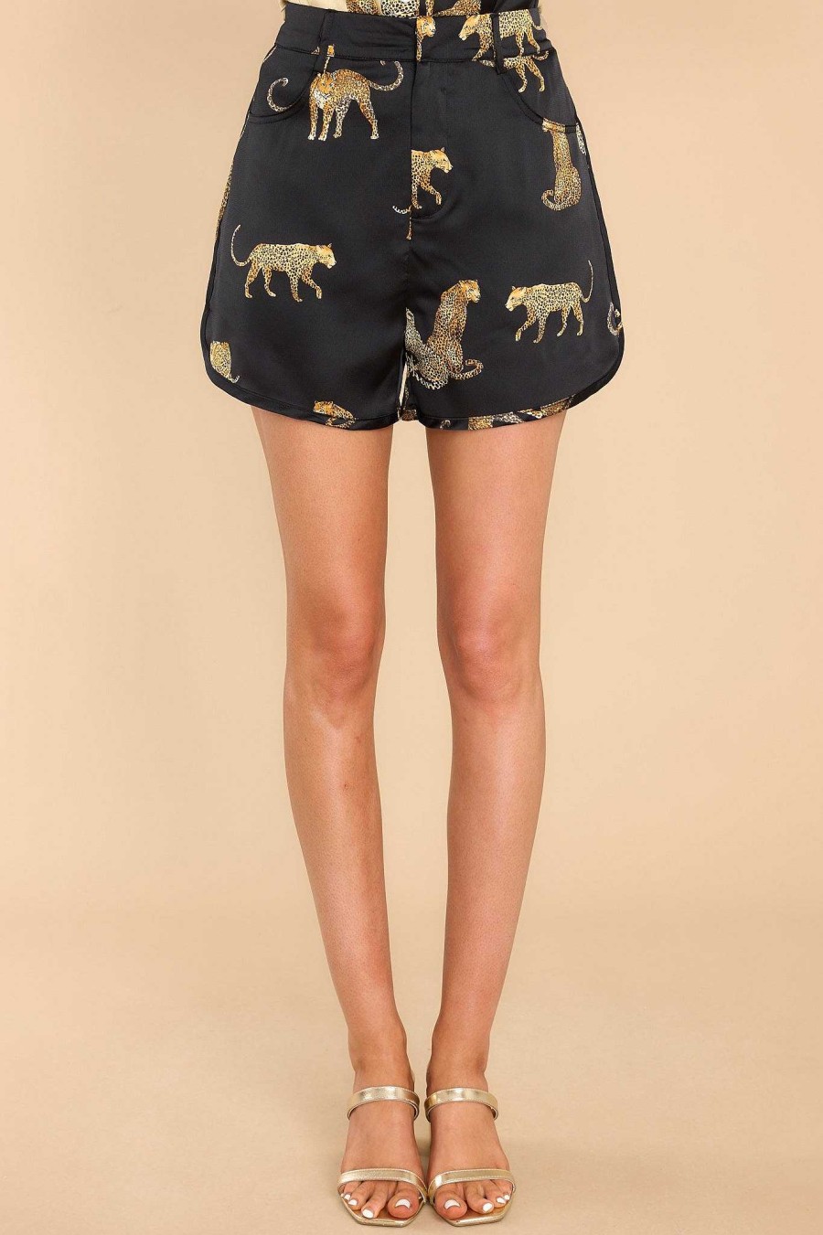 Clothing Red Dress Two Piece Sets | Bold Beauty Multi Print Shorts Black