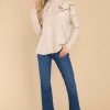 Clothing Red Dress Casual Tops | I Remember Floral Print Sweater Taupe