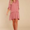 Clothing Aura Mini Dresses | Stick By You Dress Porcelain Rose