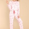 Clothing PJ Salvage Matching Sets | Cabin & Cocktails Pj Pants Light Pink