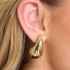 Jewelry Red Dress | Don'T Start Earrings Gold