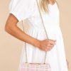 Accessories Red Dress Crossbody Bags | So Divine Tweed Bag Pink