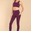 Clothing Red Dress Loungewear Bottoms | Try To Catch Up Leggings Plum