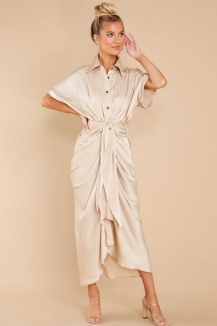 Clothing Red Dress Maxi Dresses | Brunch Date Maxi Dress Sand