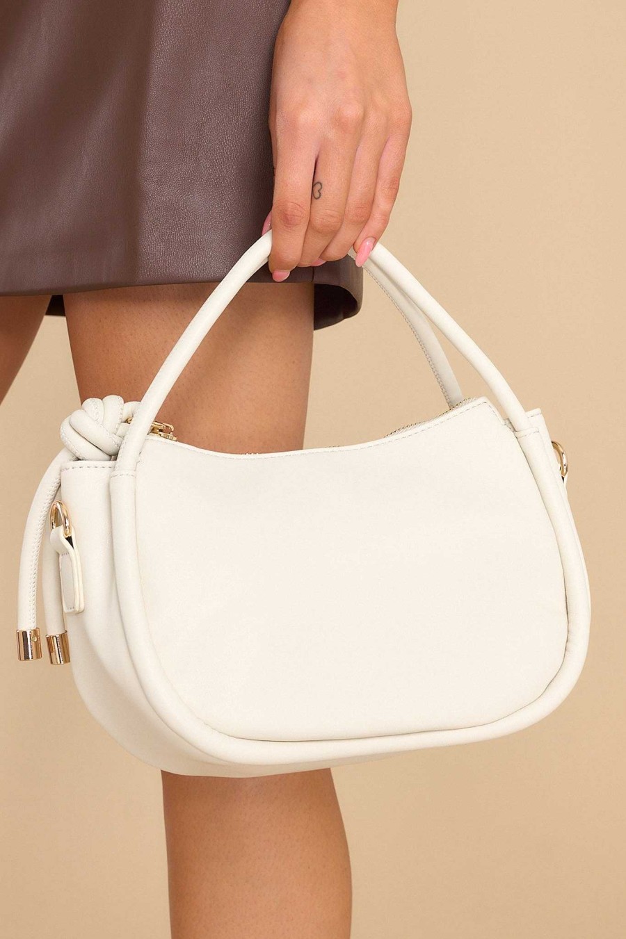 Accessories Red Dress Satchels & Shoulder Bags | Outstanding Poise Handbag Bone