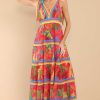 Clothing Red Dress Maxi Dresses | Flow Like Leaves Print Maxi Dress Red