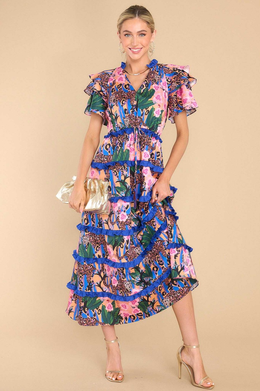 Clothing Alden Adair Maxi Dresses | Yasmine Maxi Dress Jungle Queen