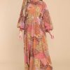 Clothing Aura Maxi Dresses | Thankful For You Multi Print Dress Light Rust