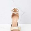 Shoes Red Dress Ankle Strap Heels | Shine Over Ankle Strap Heels Gold
