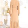 Clothing Aura Maxi Dresses | An Absolute Treasure Velvet Maxi Dress Champagne