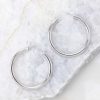Jewelry Red Dress | Make A Comeback Hoop Earrings Silver