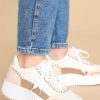 Shoes Red Dress Printed Sneakers | Iconic Steps Sneakers Beige